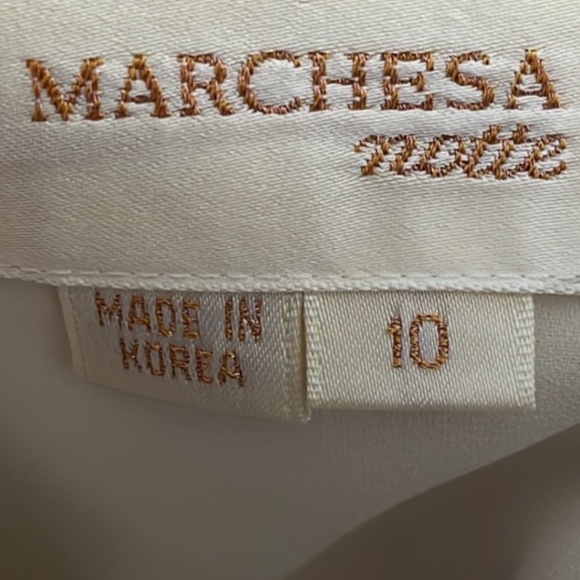 Marchese Silk Taffeta Strapless Black + White Dress - Picture 6 of 12